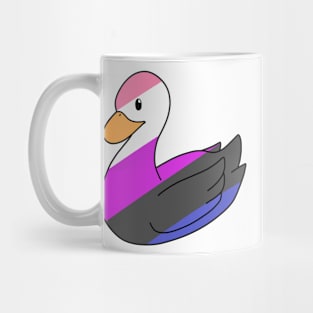 Light Genderfluid Duck Mug